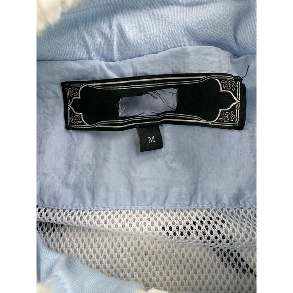 Kith Sherpa Fleece Jacket Men Medium Pinehurst Landscape Full Zip Forest Larimar - Picture 4 of 11